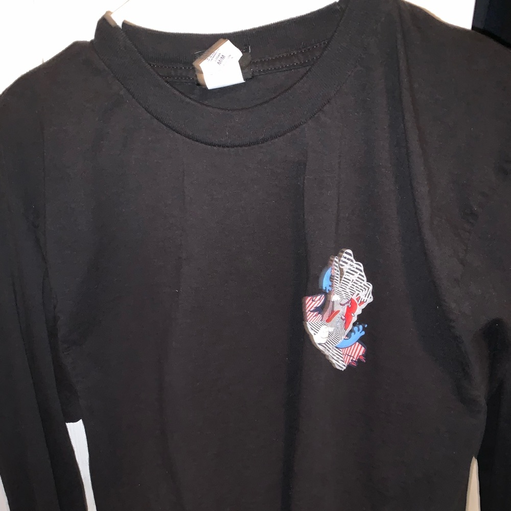 Black Santa Cruz long sleeve strange hand shirt (medium)